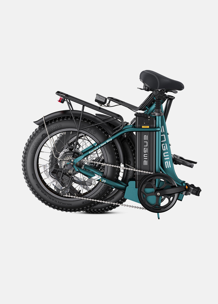 a folded engwe l20 2.0 e-bike