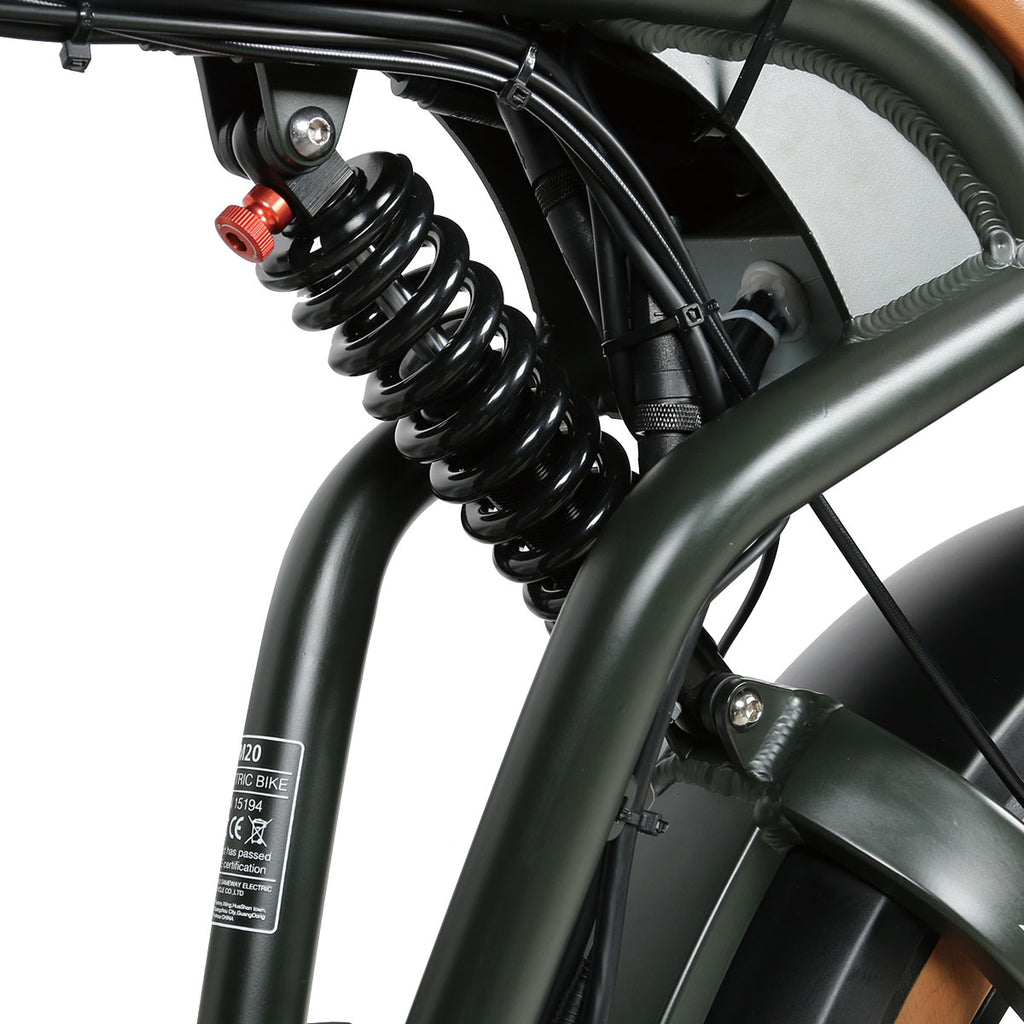 samebike m20-iii electric mountain bike rear shock absorber