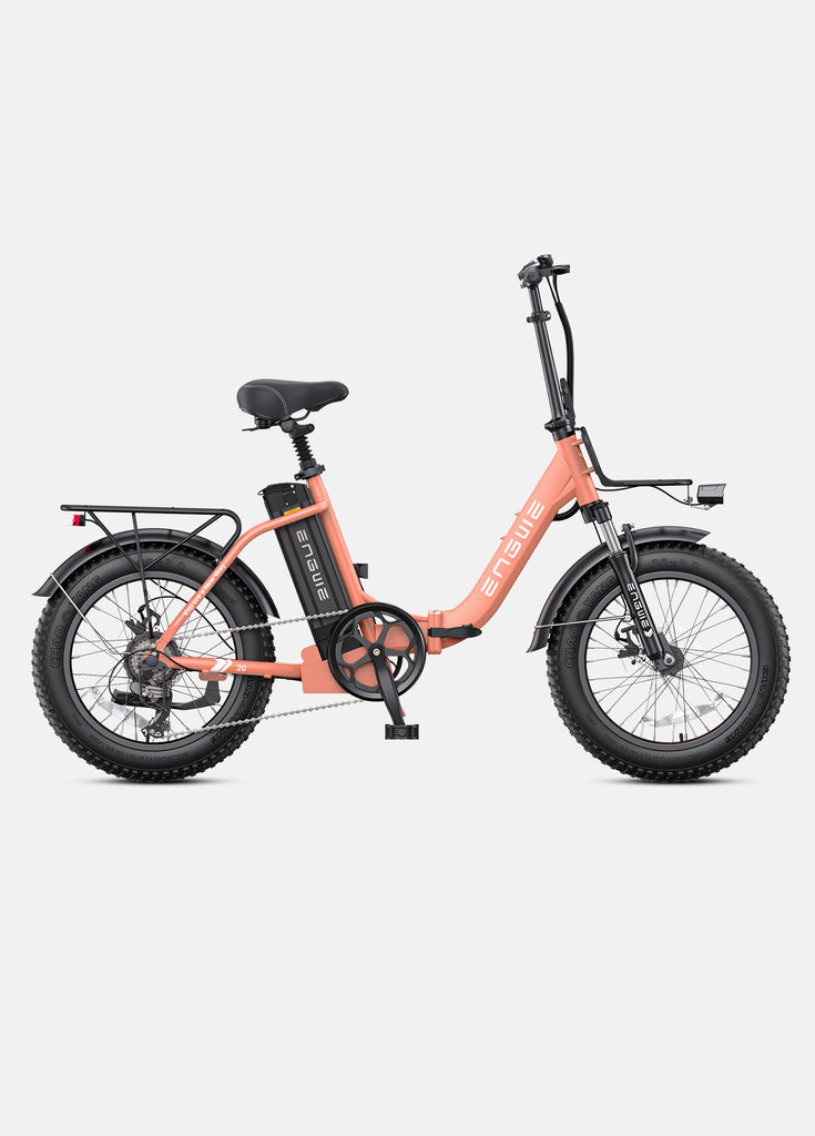 rose pink engwe l20 2.0 step-through electric bike