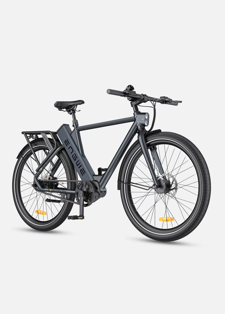 a black engwe p275 pro electric commnuter bike