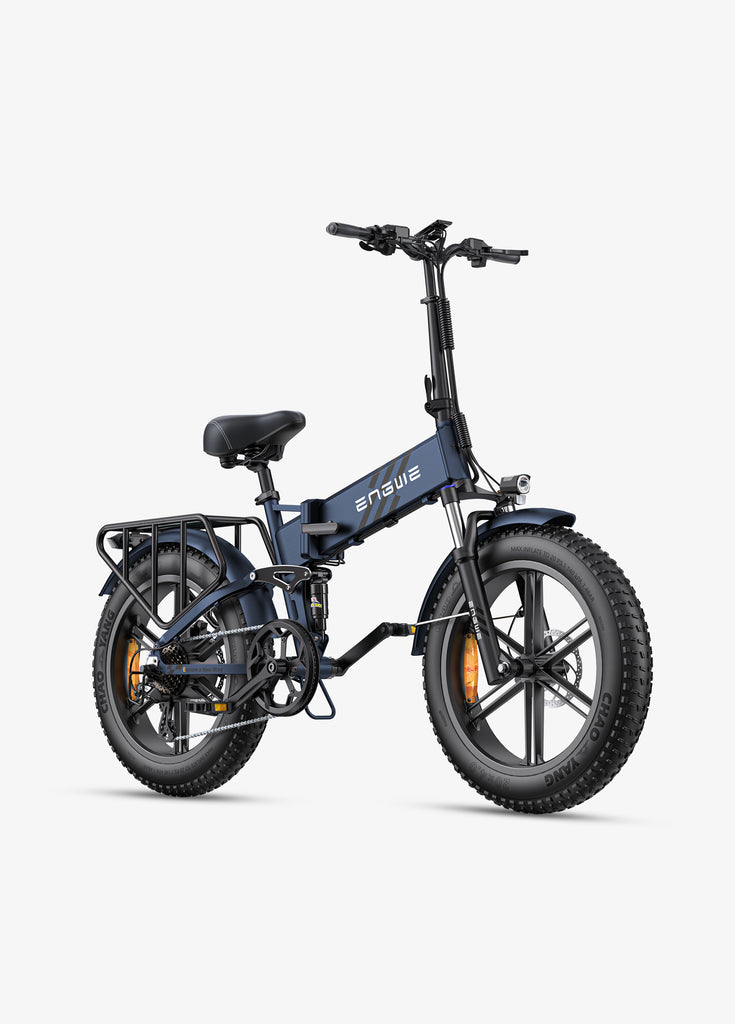 blue folding electric bike engwe engine pro 2.0 