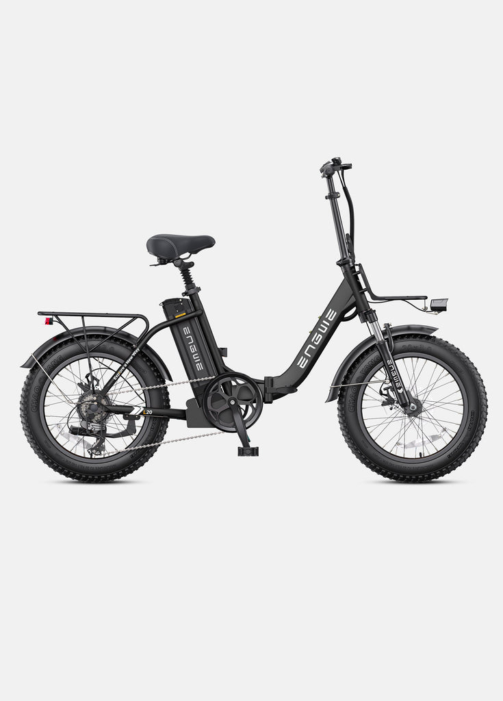 onyx black engwe l20 2.0 step-through electric bike