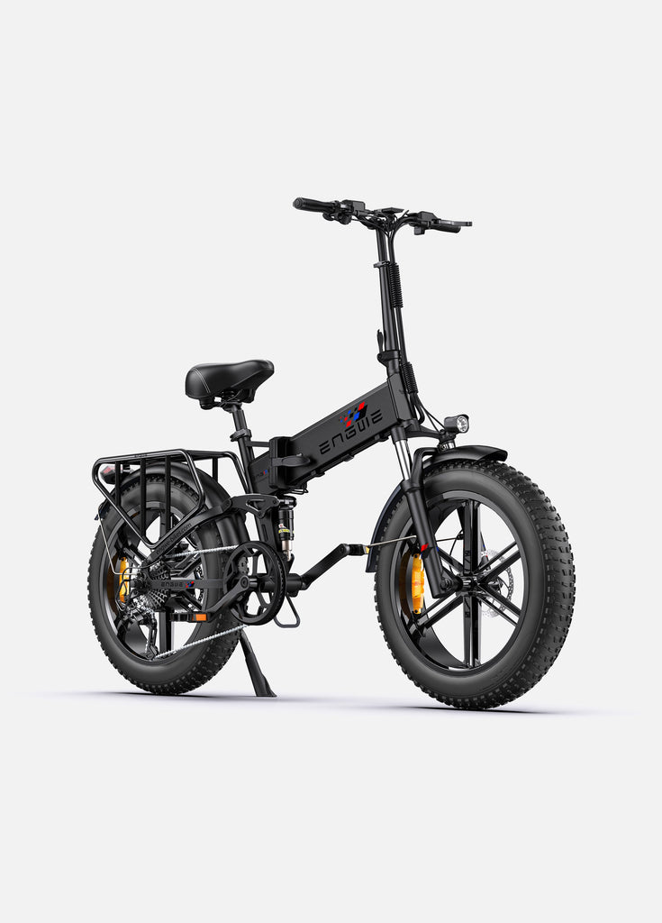 a black engwe engine pro folding electric bike